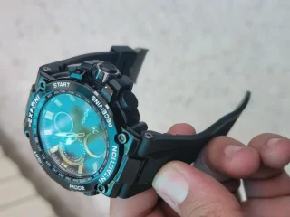 ساعة EXPONI بتصميم رياضي كبير Analog + Digital 8