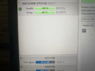 SSD 512 GB USED