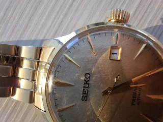 ساعة سيكو بريساج كوكتيل تايم ذهبي.      seiko presage cocktail time gold 3