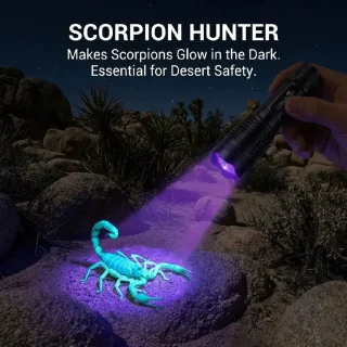 هذا المنتج هو كشاف يدوي يعمل بالأشعة فوق البنفسجية (UV Flashlight) مصمم خصيصاً لا 6