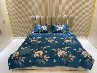 جرد جرد الحاف مجوز 4 قطع مقاس الحاف 230*250مقاس كڤر مطاط 200*200+30وجهين مخدات س 2