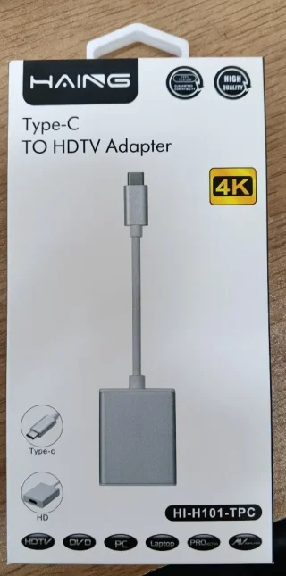 Type c to HDMI  Adapter  قطعة تحويل من تلفون لشاشة