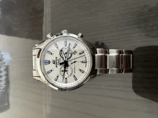 ساعة Casio Edifice Sapphire أصلية — ستانلس ستيل / Japan Mov’t / WR 10BAR