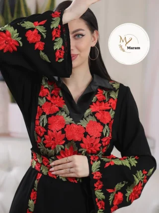 ✔️موسم جدييييييد✔️أجمل ثوب تطريز تصميم فاخر ثوب الألوان ✔️متوفر لجميع الأحجام لغاية 2