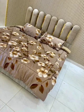 جرد جرد الحاف مجوز 4 قطع مقاس الحاف 230*250مقاس كڤر مطاط 200*200+30وجهين مخدات س 10