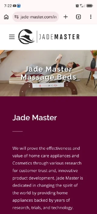 سرير مساج Jade Master فاخر – لتخفيف آلام الظهر وتجديد النشاط