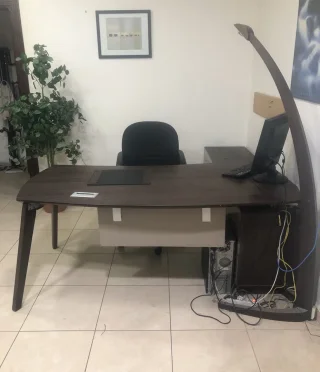 مكتب خشب قشرة بلوط