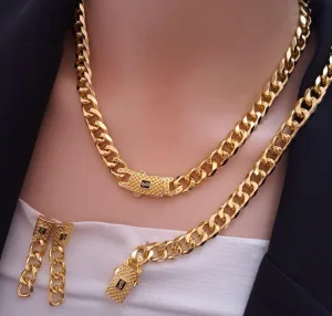 لكي سيدتي طقم ذهب روسي فخم جدا. سنسال مع اسوارة وحلقين وخاتم 11
