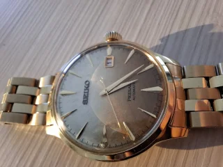 ساعة سيكو بريساج كوكتيل تايم ذهبي.      seiko presage cocktail time gold 2