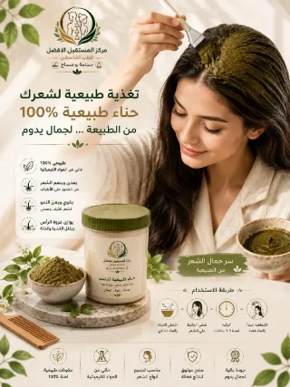 حناء طبيعية للشعر والبشرة 4