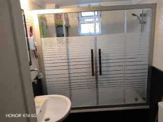 باب حمام شاور سيكوريت عرض 160 ارتفاع 150 2