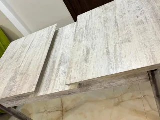 طاولة سفرة كبيرة + طاولة طعام صغيرة 2