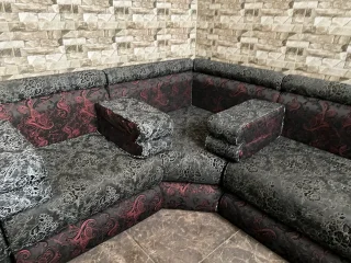 طقم كنب اسفنج مضغوط مستعمل للبيع ع حالته 10