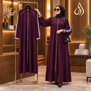 “انتبهي… لأنه أول ما يخلص؟ رح تقولي يا ريت 😌🖤جـلبـاب أسلمك سحاب  👌 فري سايـز  ـو 15