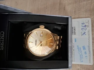 ساعة سيكو بريساج كوكتيل تايم ذهبي.      seiko presage cocktail time gold 12