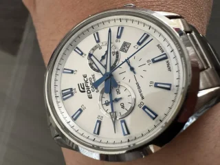 ساعة Casio Edifice Sapphire أصلية — ستانلس ستيل / Japan Mov’t / WR 10BAR 7