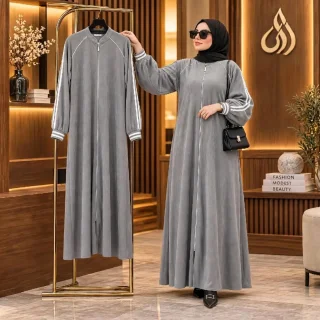 “انتبهي… لأنه أول ما يخلص؟ رح تقولي يا ريت 😌🖤جـلبـاب أسلمك سحاب  👌 فري سايـز  ـو 4