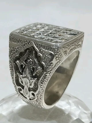 خاتم فضه صياغه مميزه قديمه 2