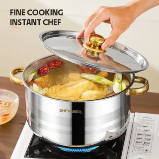 ✨🍲 طقم طناجر ستانلس ستيل 3