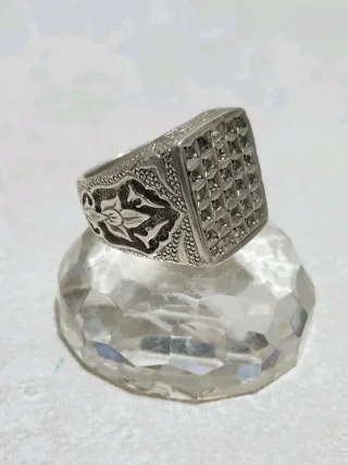 خاتم فضه صياغه مميزه قديمه 6
