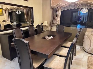 طاولة سفرة كبيرة + طاولة طعام صغيرة 7