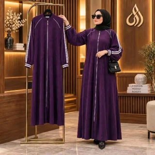 “انتبهي… لأنه أول ما يخلص؟ رح تقولي يا ريت 😌🖤جـلبـاب أسلمك سحاب  👌 فري سايـز  ـو 9