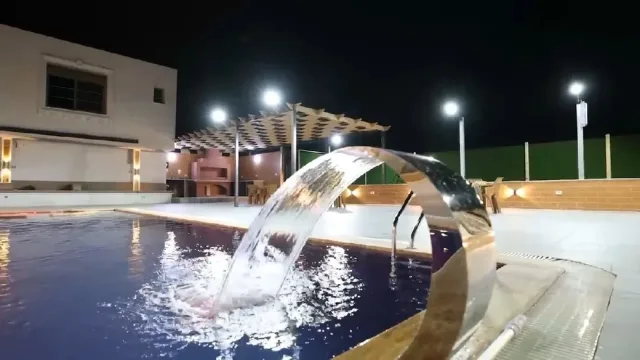 استراحة ومسبح  كوخ الريف  10