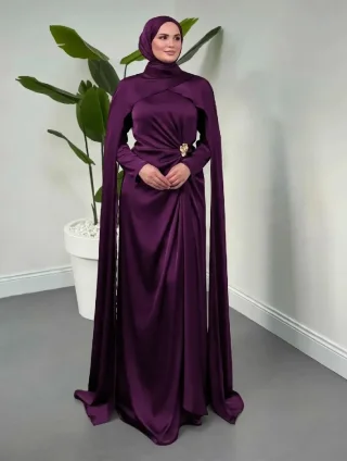 جمال وحكايه وروايـة هالفستـان 😌🤎✨ فستان دبل كـلوش 😍مقاسات سـايـز لـوزن 50.80☺️بـس 9
