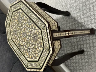 للبيع طاولة شرقي فاخرة (أنتيك) الآربيسك  صدف طبيعي قياس 48*36 5