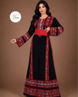 ✔️ مطرزات تصميم ثوب فاخر ✔️ متوفر جميع الأحجام لغاية وزن 125✔️قماش كريب ✔️شامل حزام