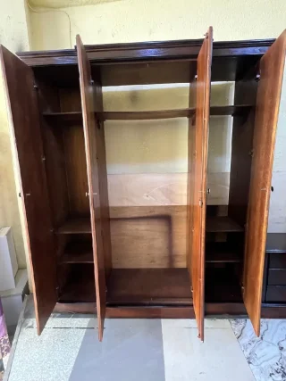 🛍️غرفة نوم شبابية مميزة ♦️خشب لاتيه ١٨ قشرة بلوط ️مستعمل بحال الوكالة ️ سرير مفرد ع 10