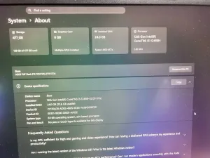 ASUS TUF F15 laptop مواصفات عالية gaming 7