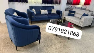 كنب وكورنر مصنع المصنع مباشره اسفنج دانلوب قماش واتربروف خشب سويد 2.5 6