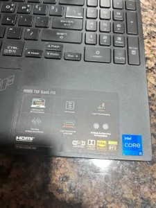 ASUS TUF F15 laptop مواصفات عالية gaming 5