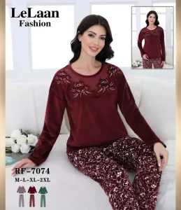 بجامات ستاتي مخمل ثقيل ودافيان و مطنات فرومقاسات M L XL 2X 12