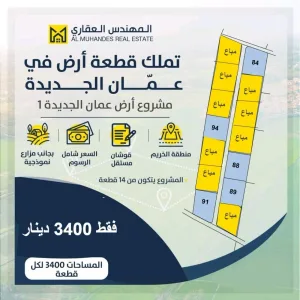 عرض اخر السنة  متر الارض فقط بدينار واحد لا غير 3