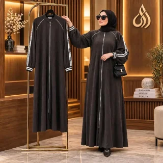 “انتبهي… لأنه أول ما يخلص؟ رح تقولي يا ريت 😌🖤جـلبـاب أسلمك سحاب  👌 فري سايـز  ـو