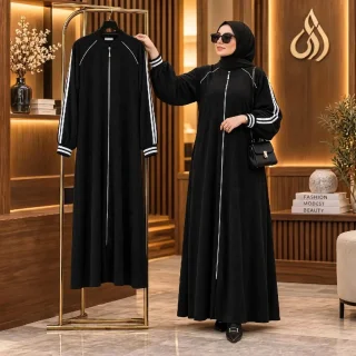 “انتبهي… لأنه أول ما يخلص؟ رح تقولي يا ريت 😌🖤جـلبـاب أسلمك سحاب  👌 فري سايـز  ـو 2
