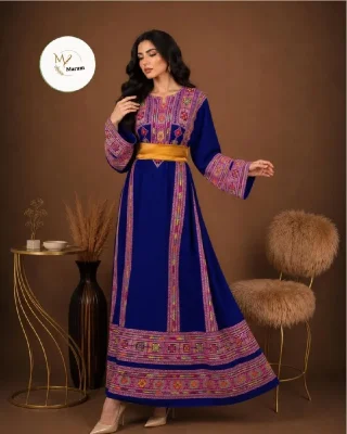 ✔️ مطرزات تصميم ثوب فاخر ✔️ متوفر جميع الأحجام لغاية وزن 125✔️قماش كريب ✔️شامل حزام