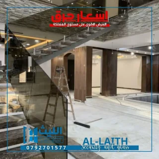 تركيب أعمال سيكوريت وزجاج و مرايا 11