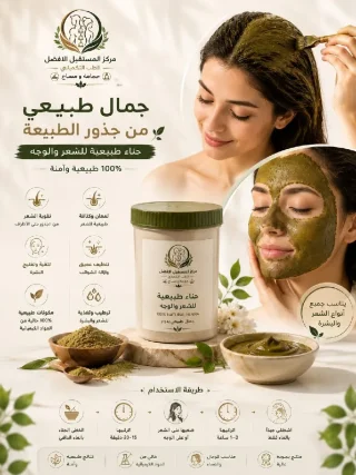 حناء طبيعية للشعر والبشرة