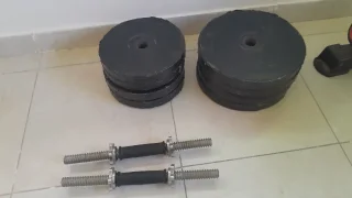 وزنات كوشوك 50 ك + بار كروم عدد 2 40سم 3