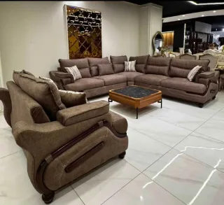 : طقم كورنر ملكي 👑ألاسكا المقاس300/300الثنائية175سم خشب زان اصلي من تحت كوشوك اس