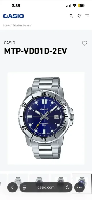 ساعة كاسيو CASIO جديدة كلية بورقتها اصلية
