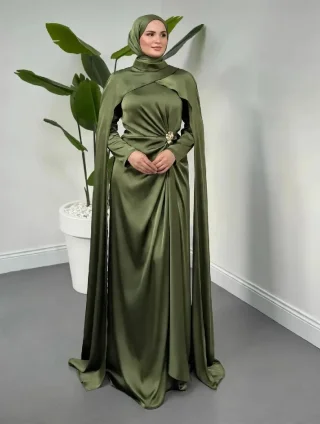 جمال وحكايه وروايـة هالفستـان 😌🤎✨ فستان دبل كـلوش 😍مقاسات سـايـز لـوزن 50.80☺️بـس 15