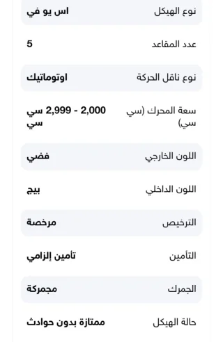 فورد سكيب هايبرد فئة ليمتد موديل 2007، محرك 2300 سي سي وبطارية ليثيوم، ماشية 159 3