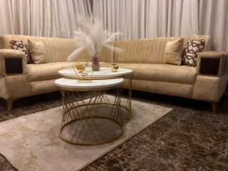 🛋️✨ طقم كورنر فخم – 9مقاعد✨🛋️طقم كنب أنيق يعطي فخامة ولمسة راقية للصالون، مطرز تطر 5
