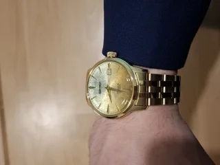 ساعة سيكو بريساج كوكتيل تايم ذهبي.      seiko presage cocktail time gold 15