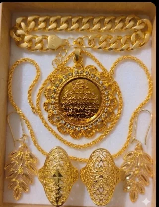 طقم "ذهب إيطالي" ملكي متكامل.. بـ 20 دينار فقط! ✨لعشاق الفخامة والأناقة، نقدم لك