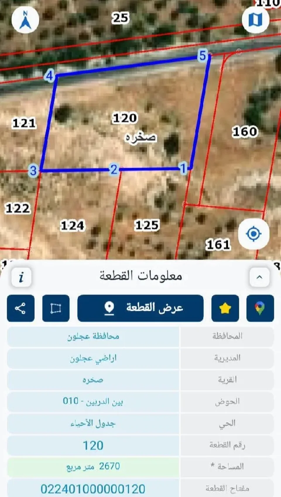 أرض للبيع في عجلون صخرة